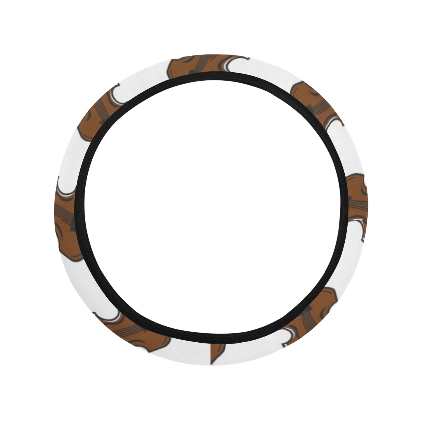 Violin Print Design LKS405 Steering Wheel Cover with Elastic Edge