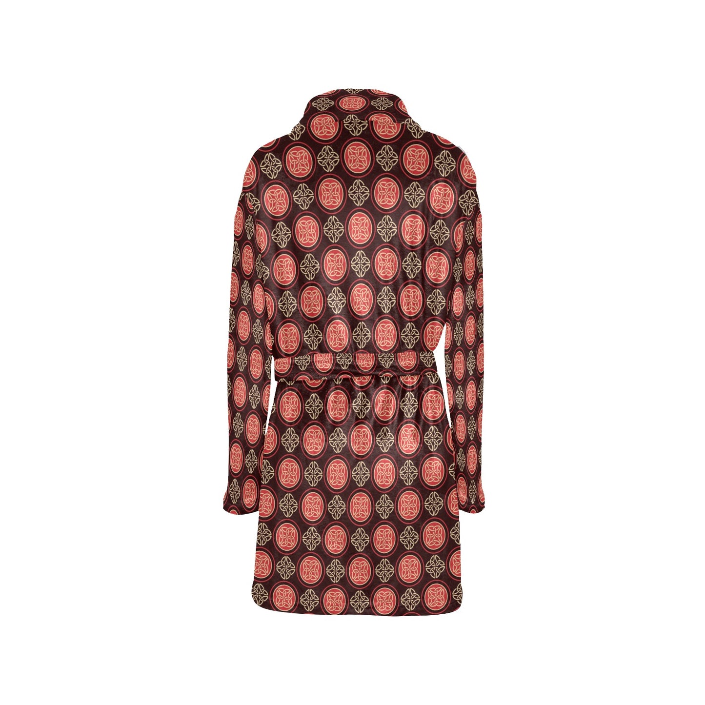 Celtic Pattern Print Design 02 Women's Fleece Robe