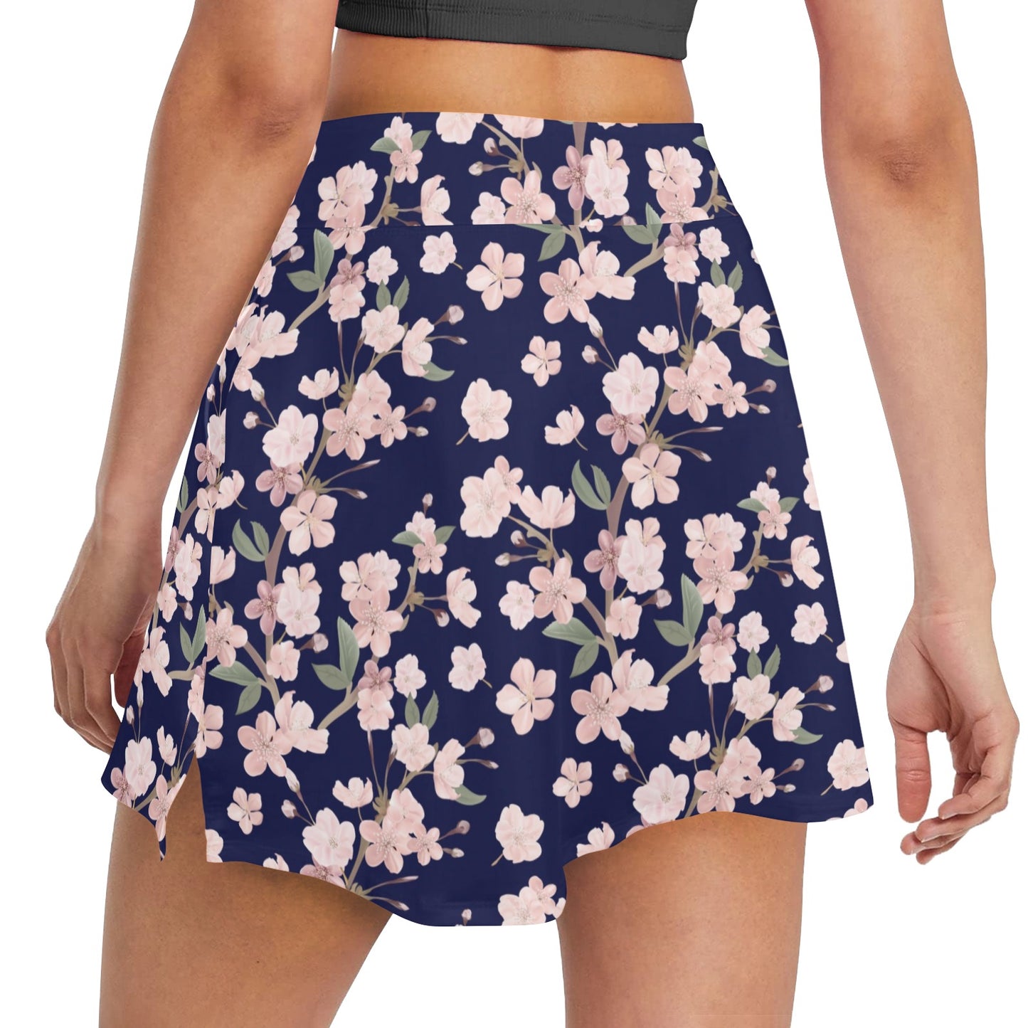 Sakura Print Design LKS301 Women's Golf Skirt with Pocket