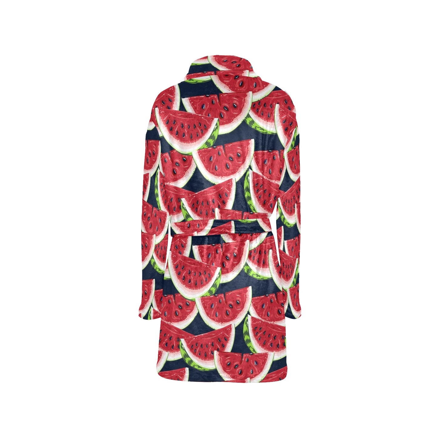 Watermelon Pattern Print Design WM011 Women's Fleece Robe