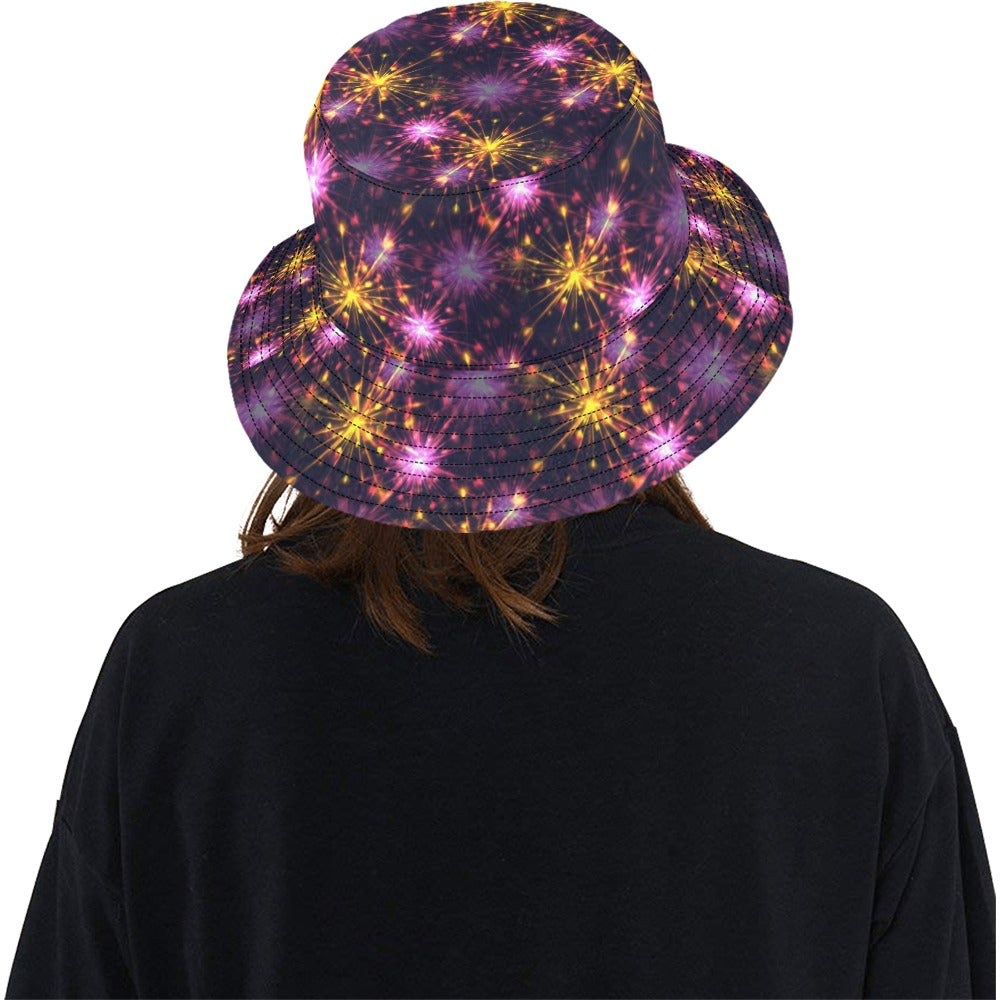 Firework Print Design LKS303 Unisex Bucket Hat