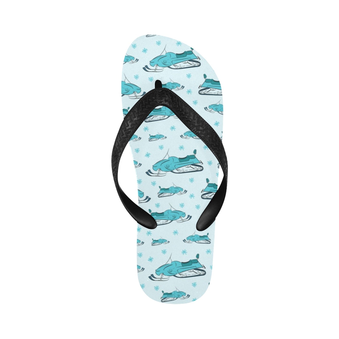 Snowmobile Print Design LKS301 Flip Flops