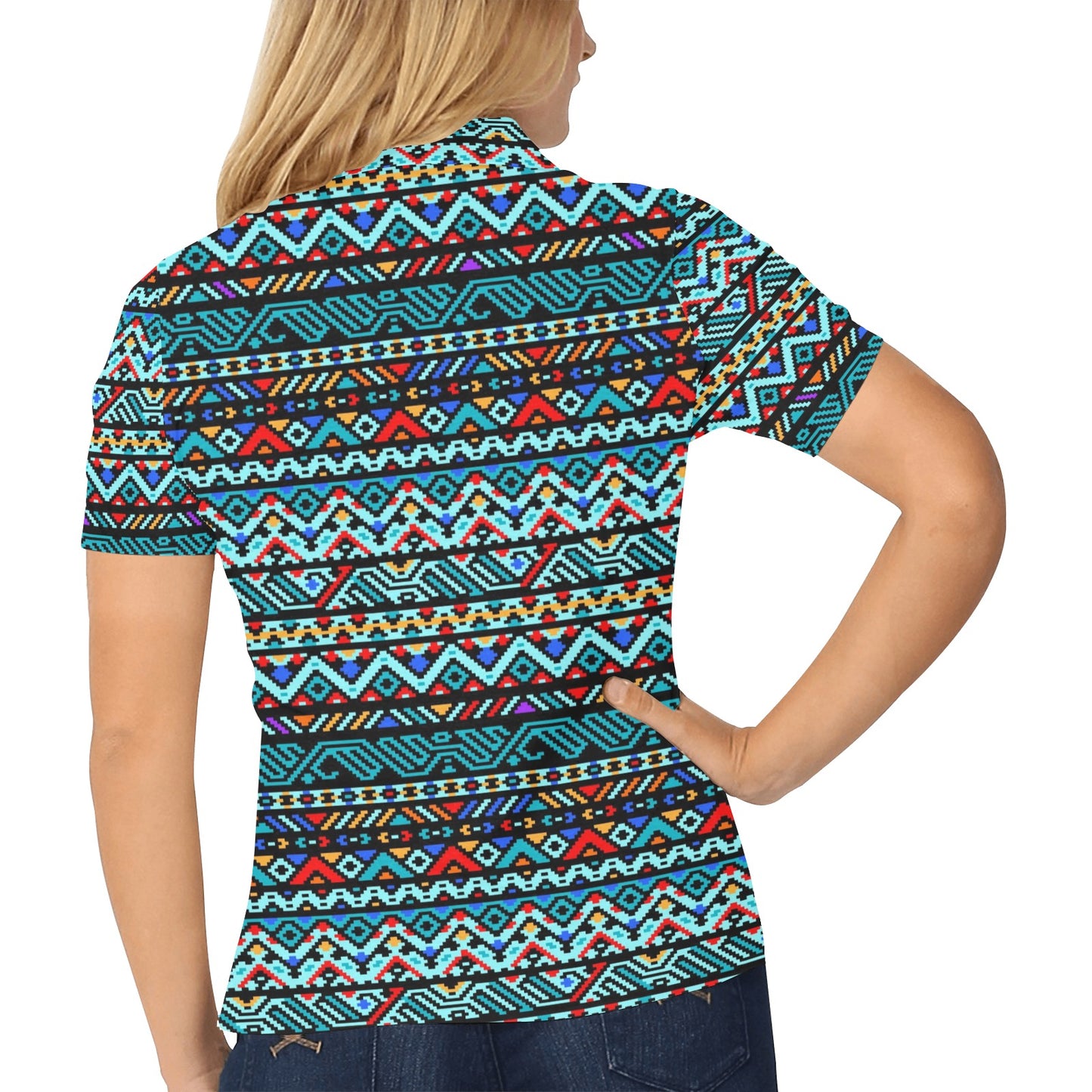 Southwestern Style Women's Polo Shirt