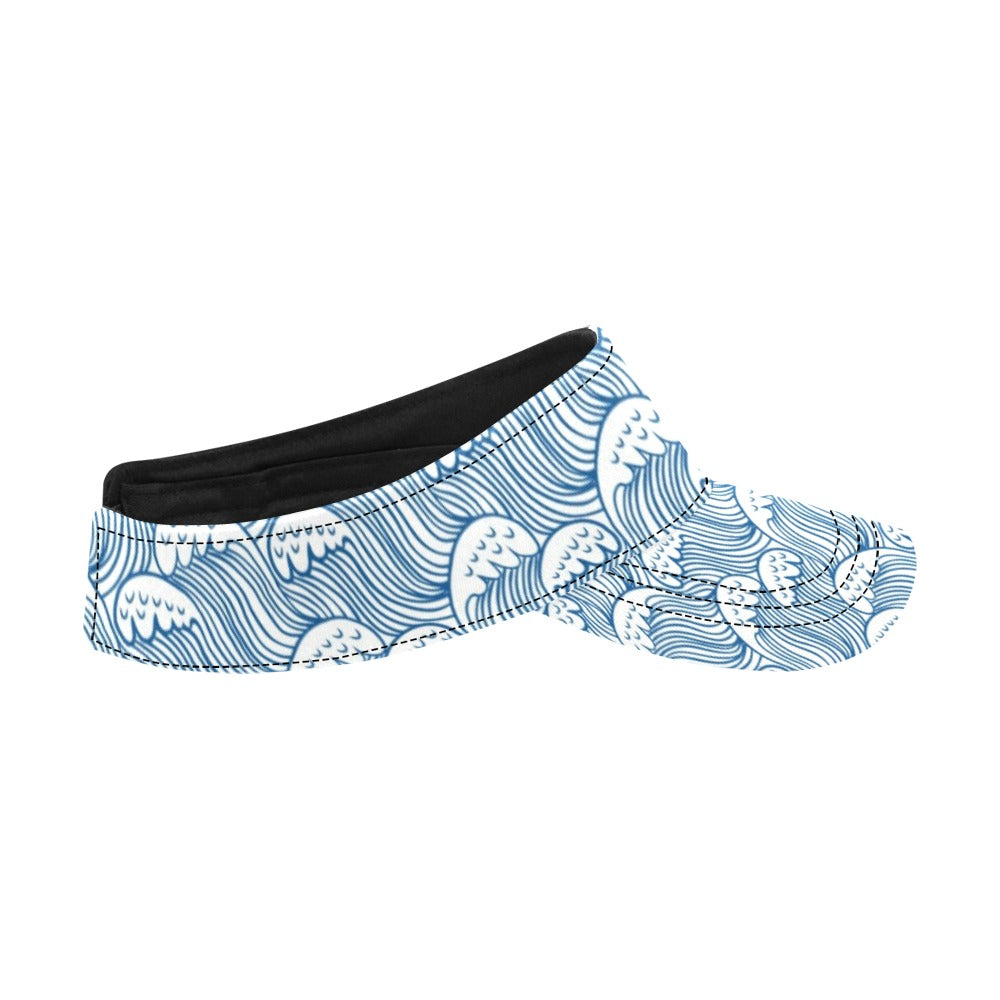 Wave Print Design LKS306 Unisex Sun Visor