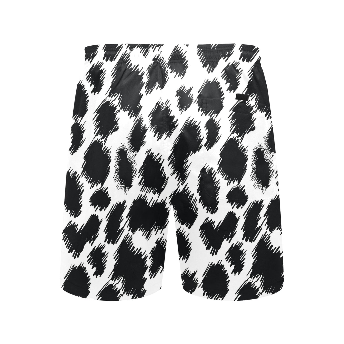 Cheetah Black Print Pattern Men's Swim Trunks Beach Shorts