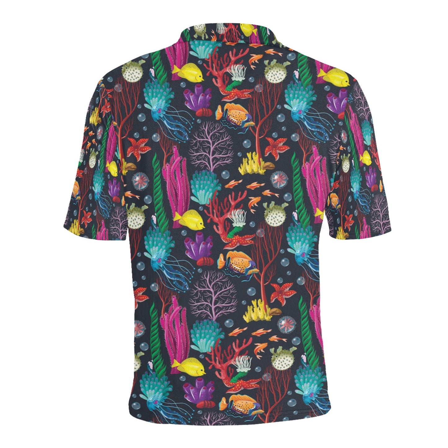 Underwater Cute Print Design LKS303 Men Polo Shirt