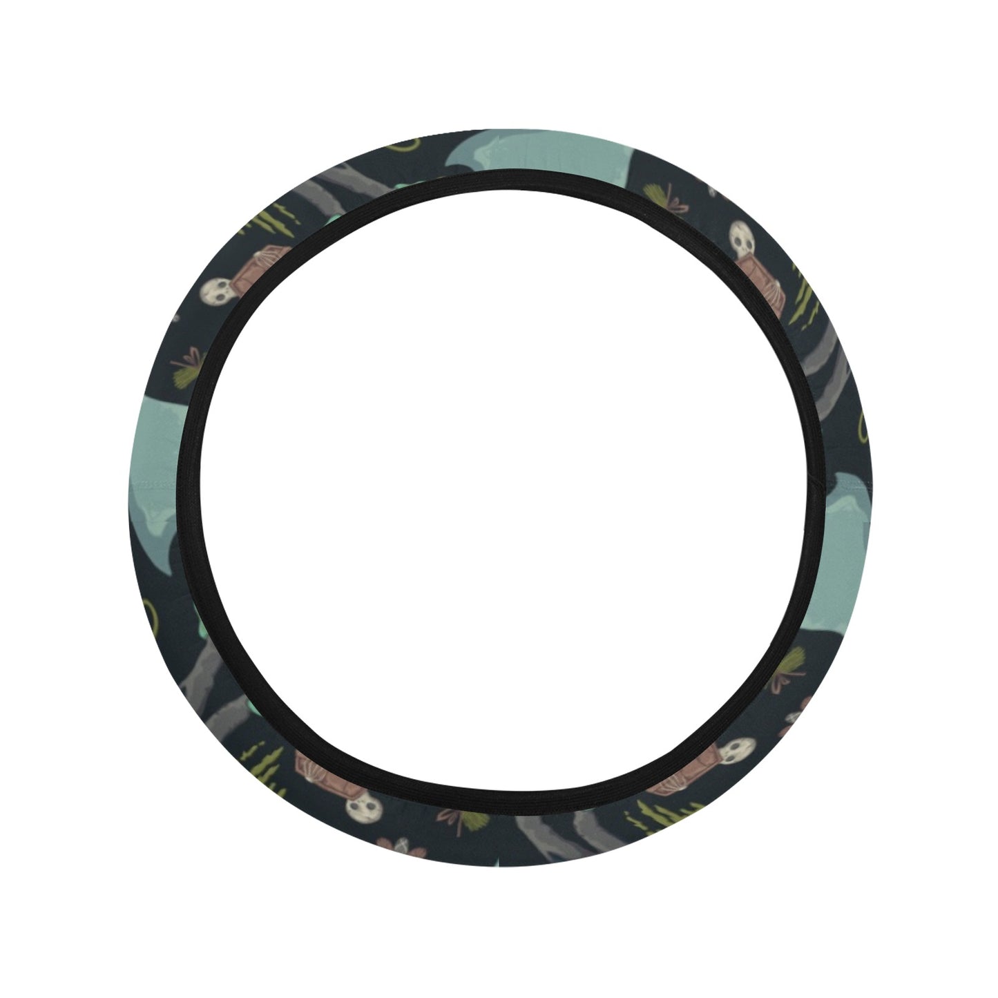 Creepy Print Design LKS303 Steering Wheel Cover with Elastic Edge