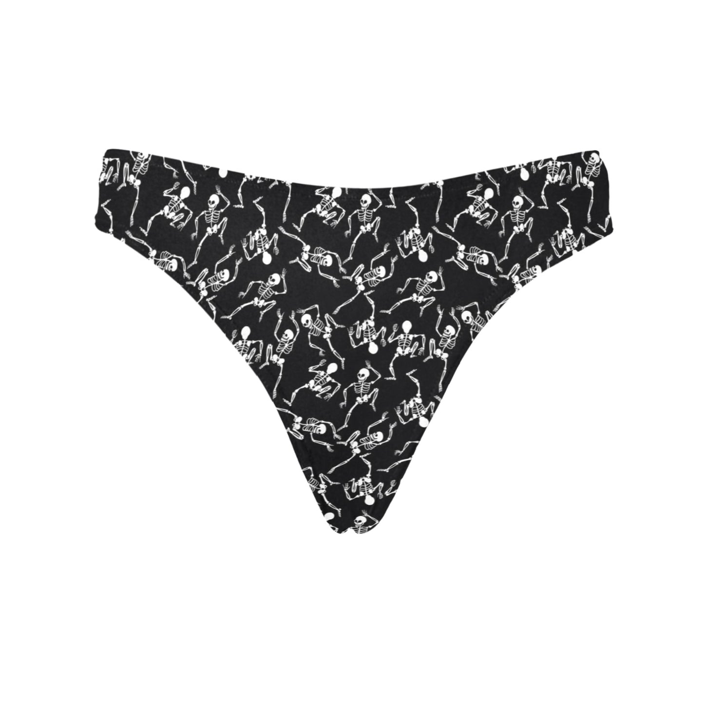 Skeleton Style Print Women's Thongs