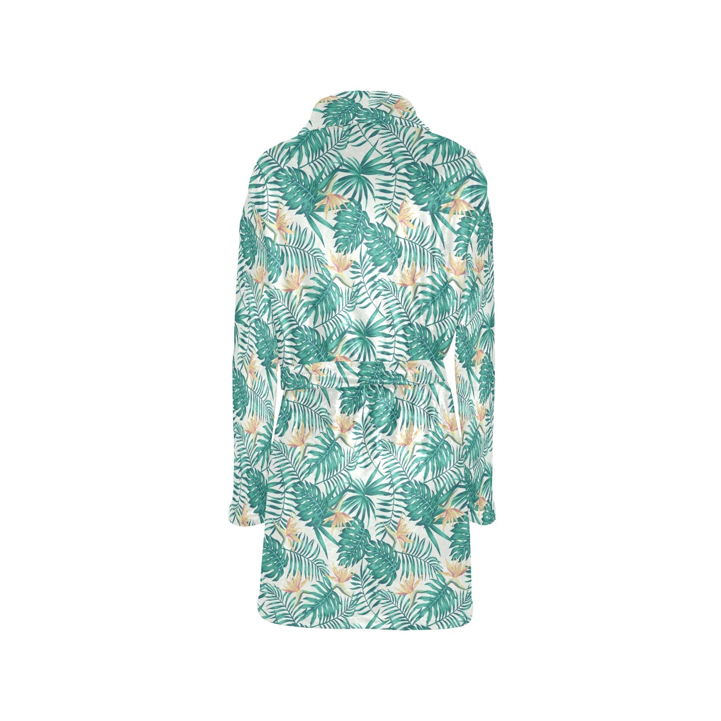 Bird Of Paradise Pattern Print Design 05 Women's Fleece Robe