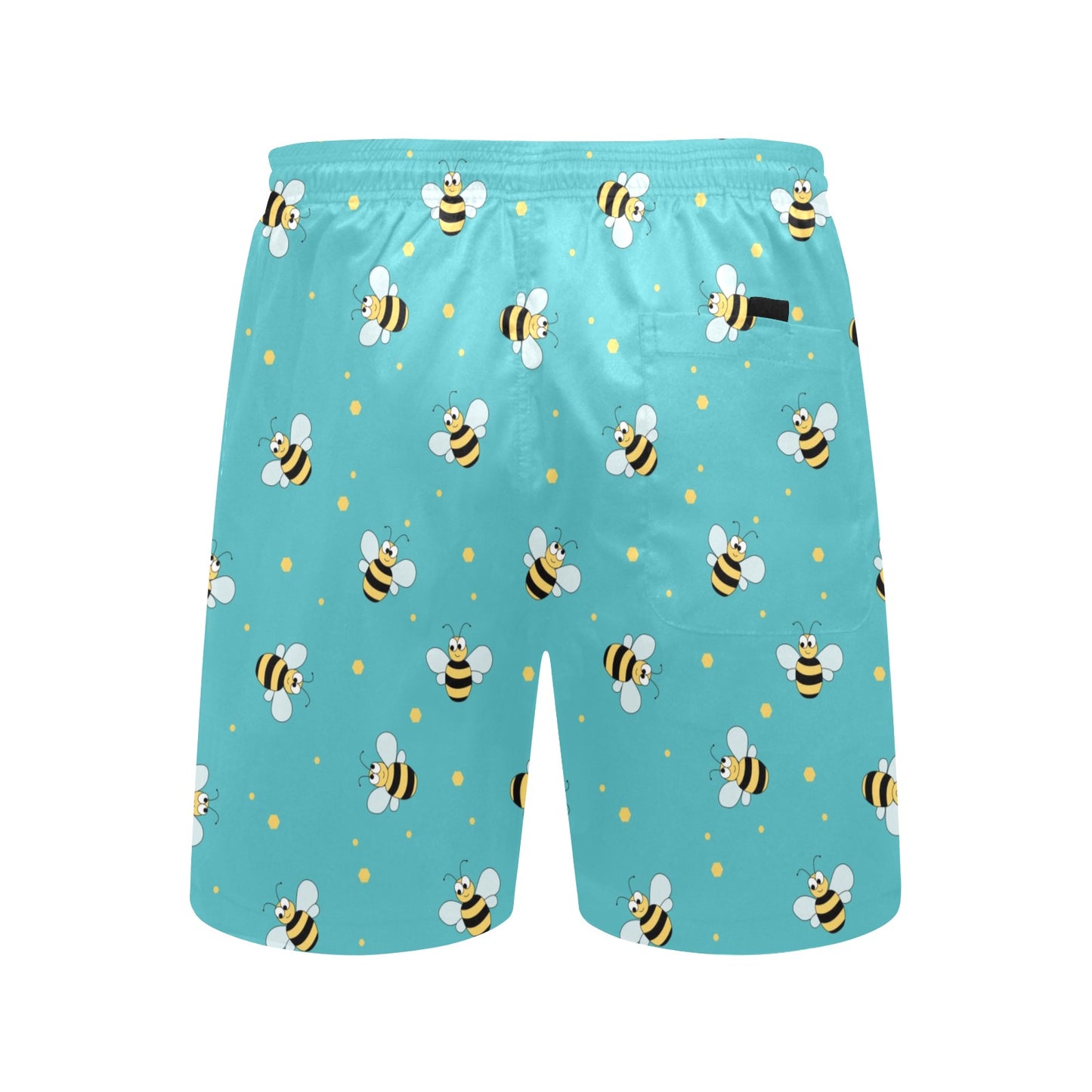 Bee With Dot Print Design LKS309 Men's Swim Trunks Beach Shorts