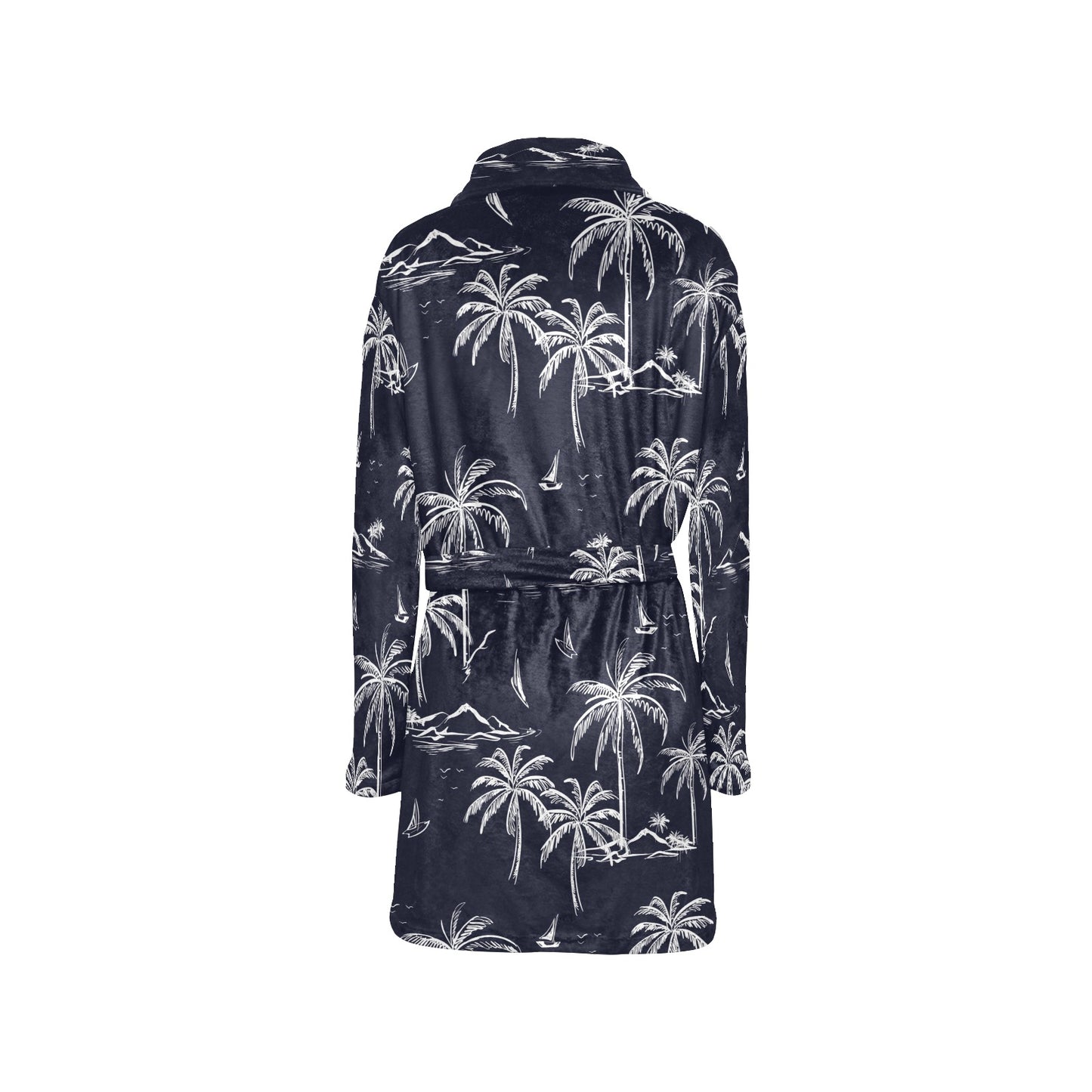 Pacific island Pattern Print Design A02 Women's Fleece Robe