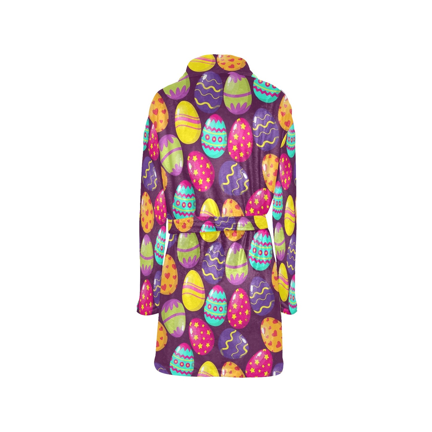 Easter Eggs Pattern Print Design RB04 Women's Fleece Robe