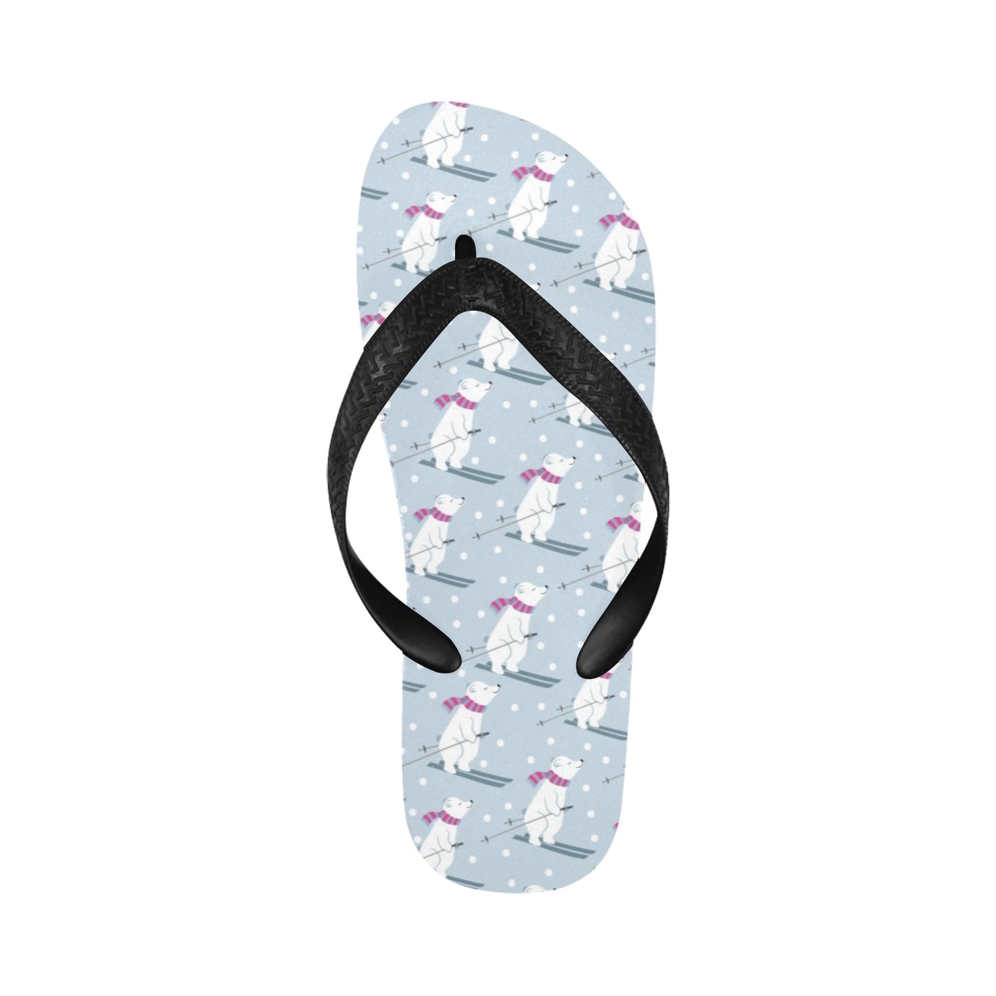 Ski Print Design LKS307 Flip Flops