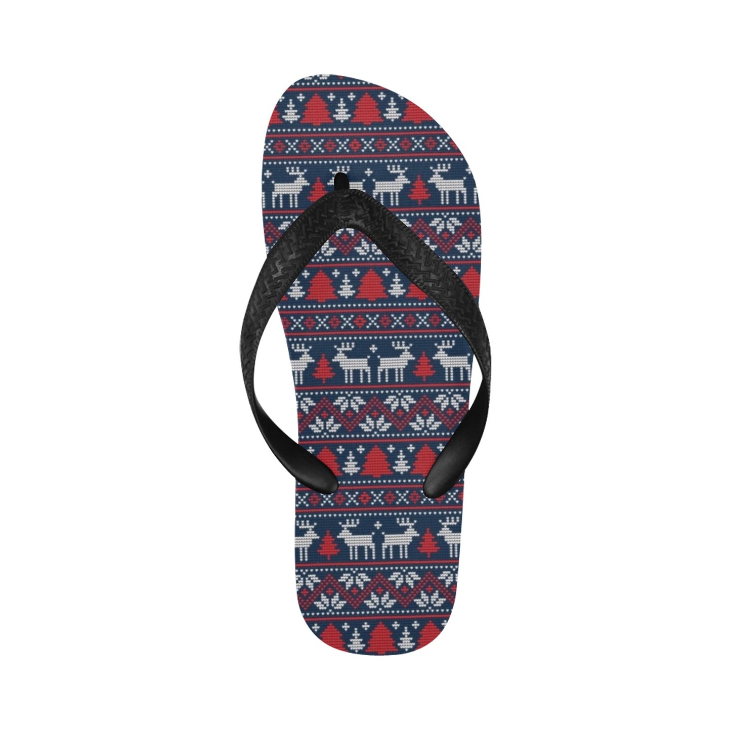 Reindeer Print Design LKS405 Flip Flops
