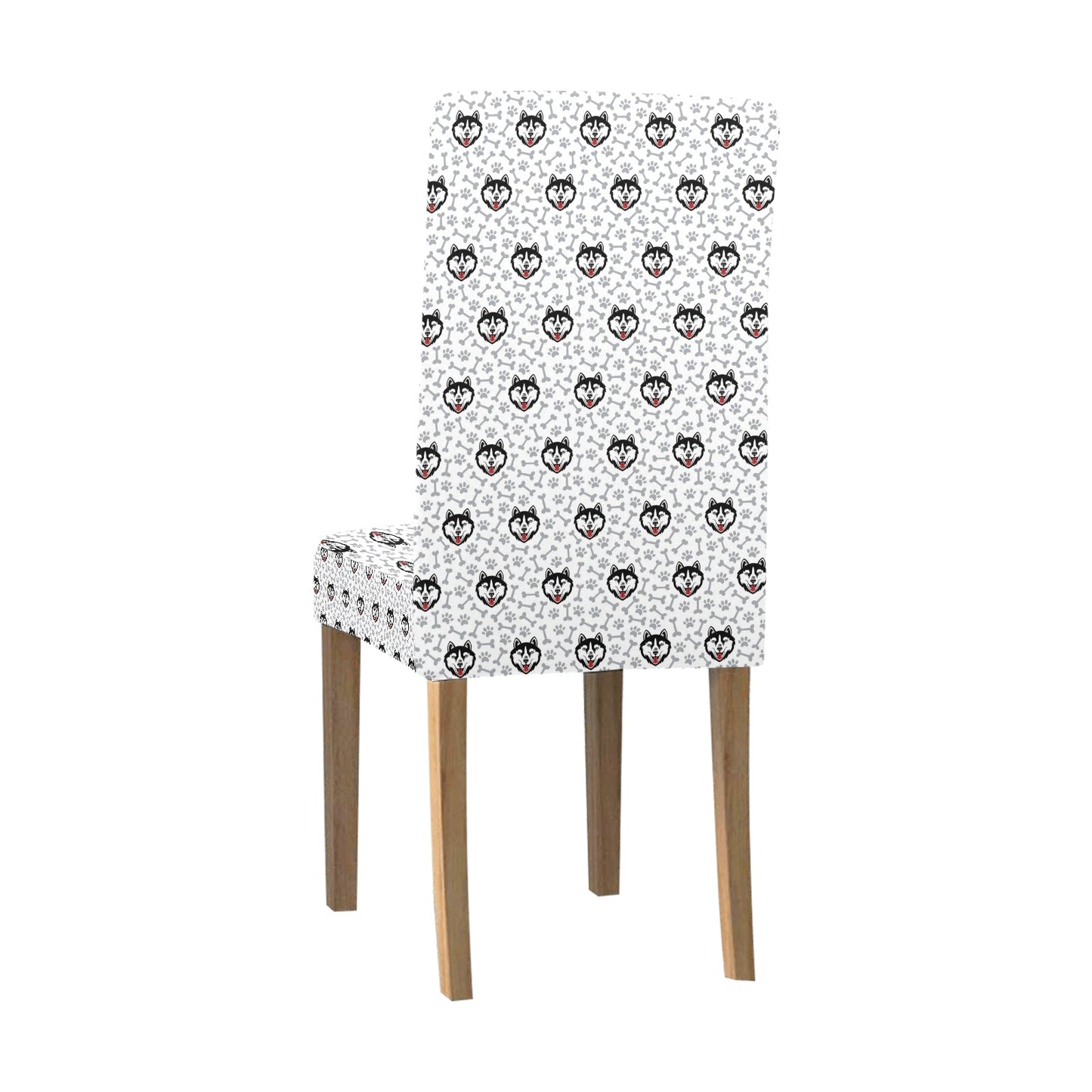 Siberian Huskies Print Design LKS305 Dining Chair Slipcover