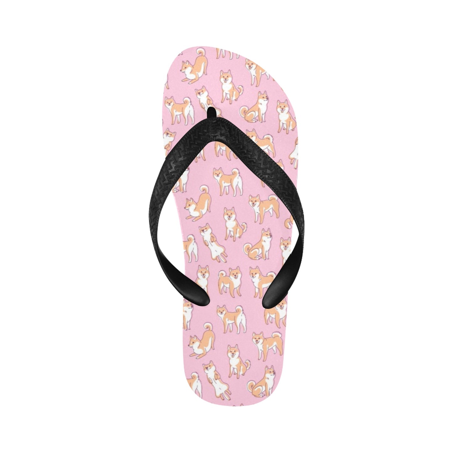 Shiba Inu Print Design LKS303 Flip Flops