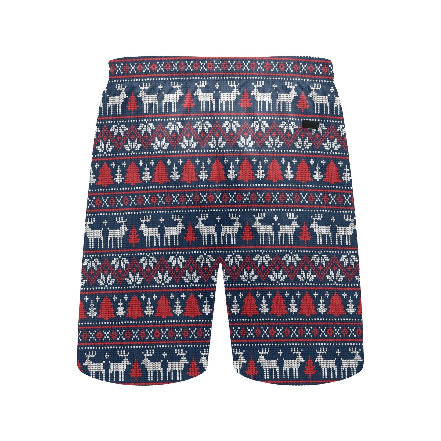 Reindeer Print Design LKS405 Men's Swim Trunks Beach Shorts