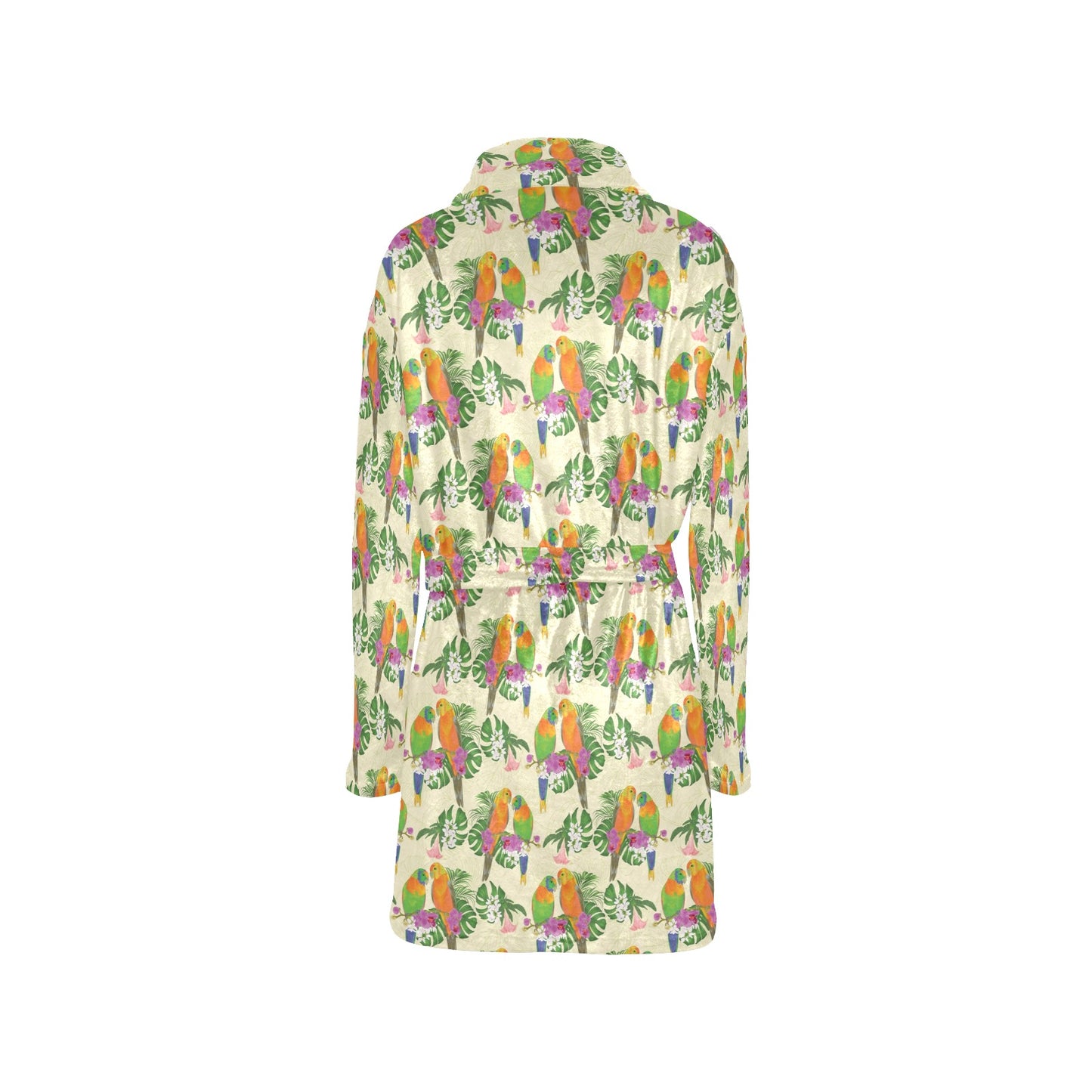 Conures Pattern Print Design 02 Women's Fleece Robe