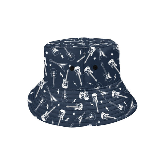 Electric Guitar Print Design LKS402 Unisex Bucket Hat
