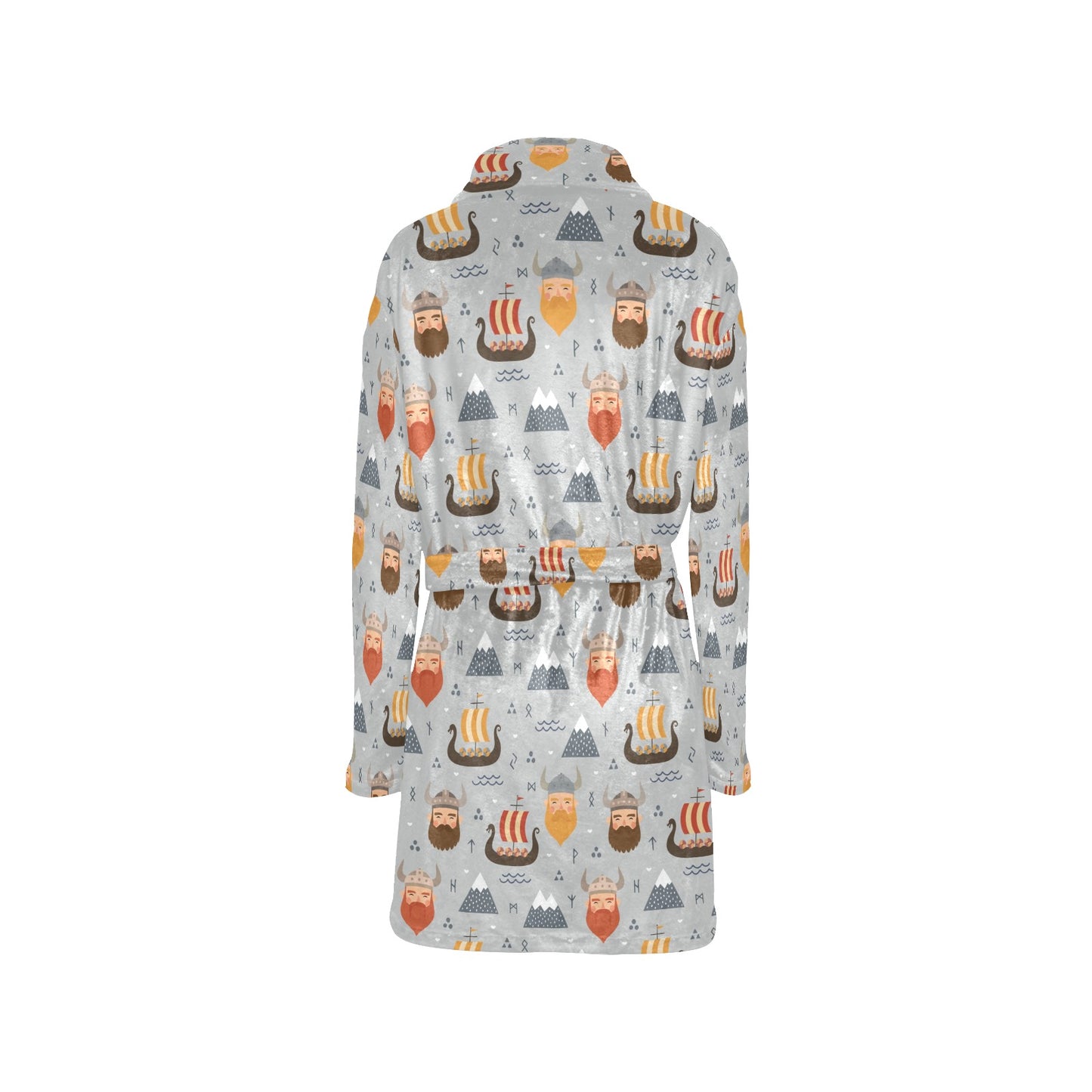 Vikings Print Design LKS307 Women's Fleece Robe