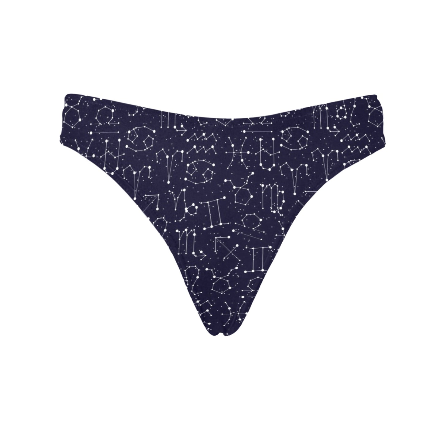 Zodiac Pattern Design Print Women's Thongs