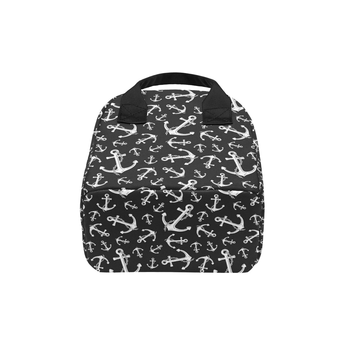 Anchor Black White Insulated Lunch Bag