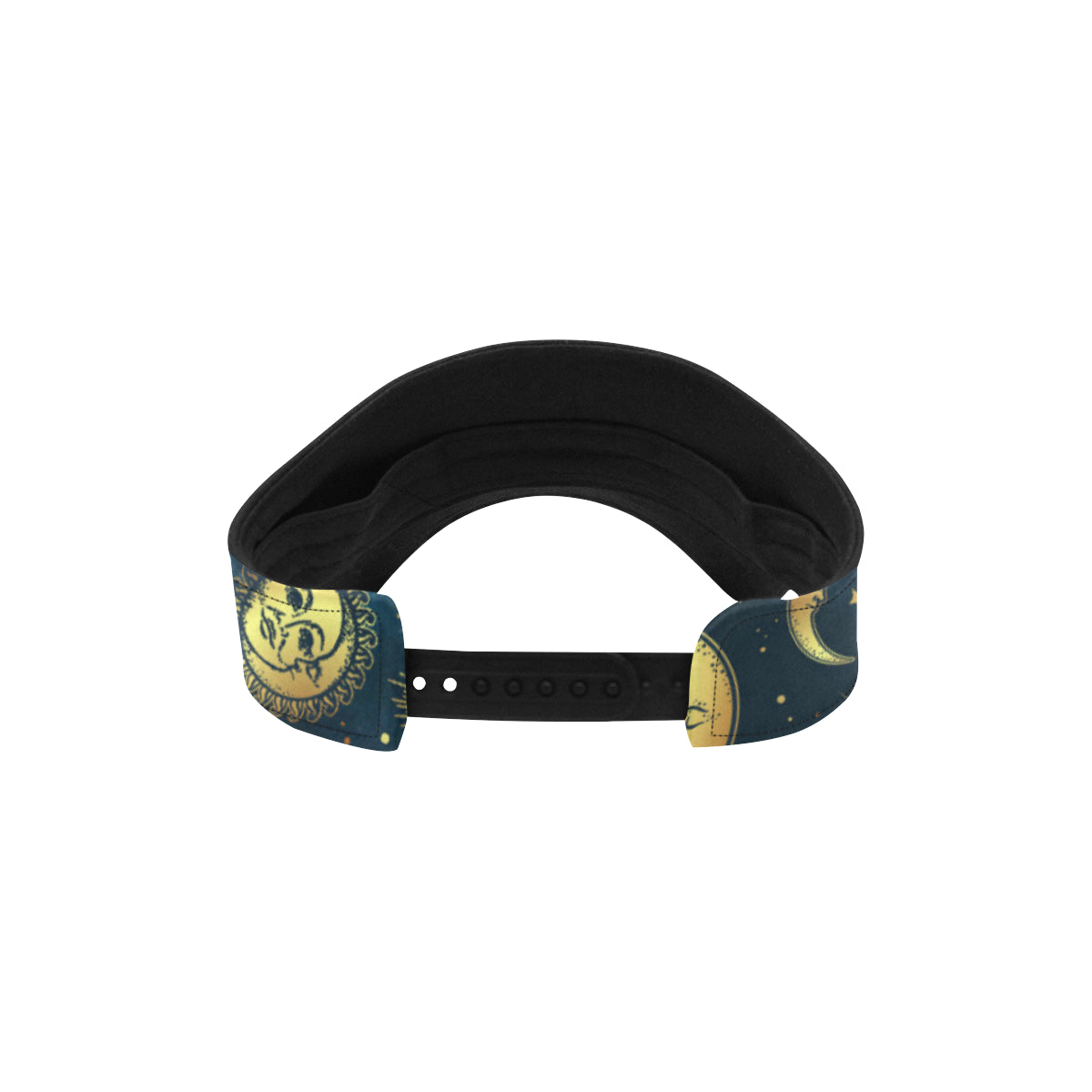 Gold Sun Moon Face Unisex Sun Visor
