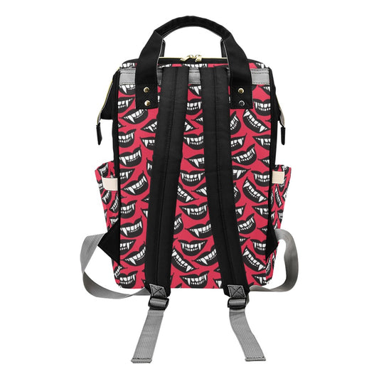 Vampire Lips Print Design LKS305 Diaper Bag Backpack