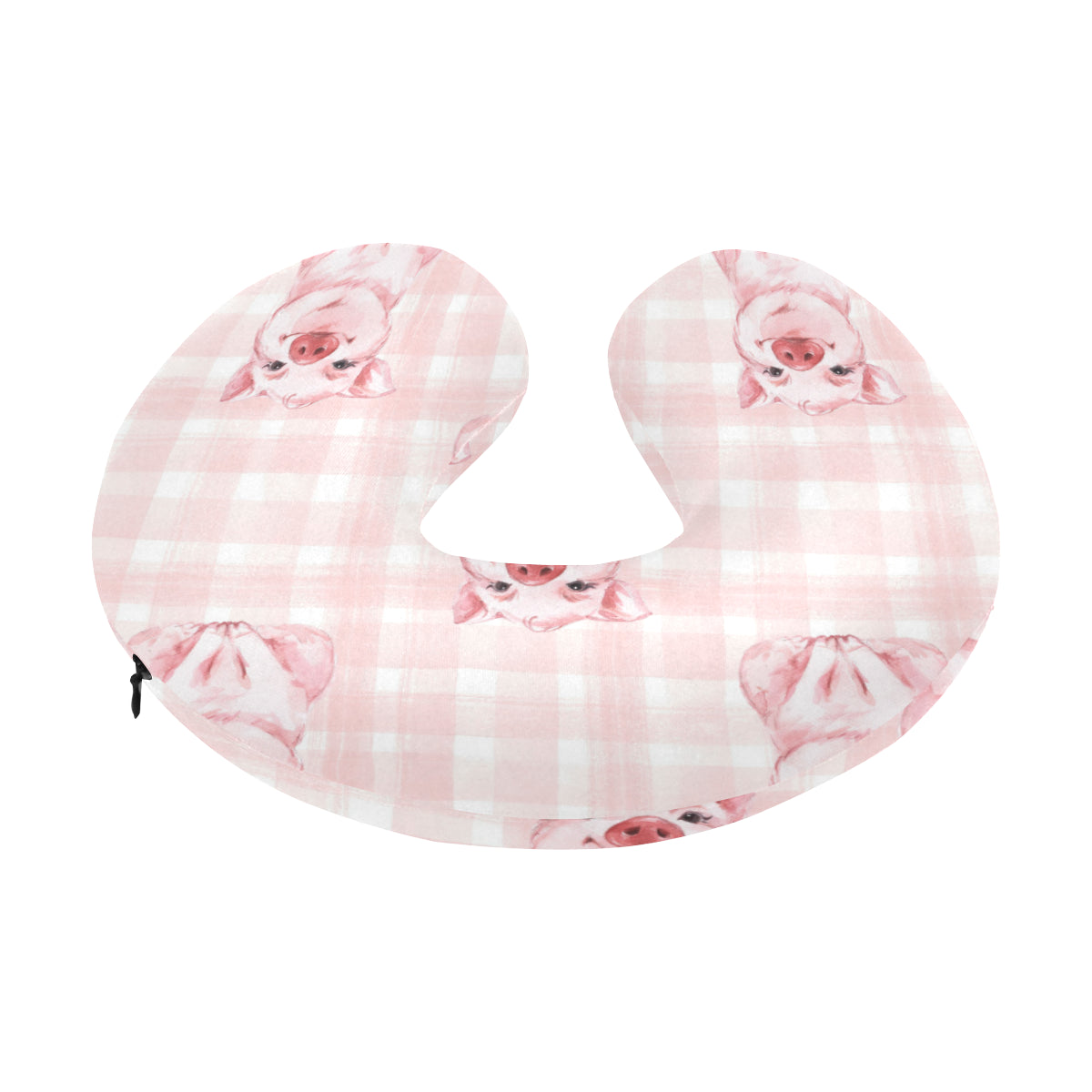 Pig Baby Pattern Print Design 01 U-Shaped Travel Neck Pillow