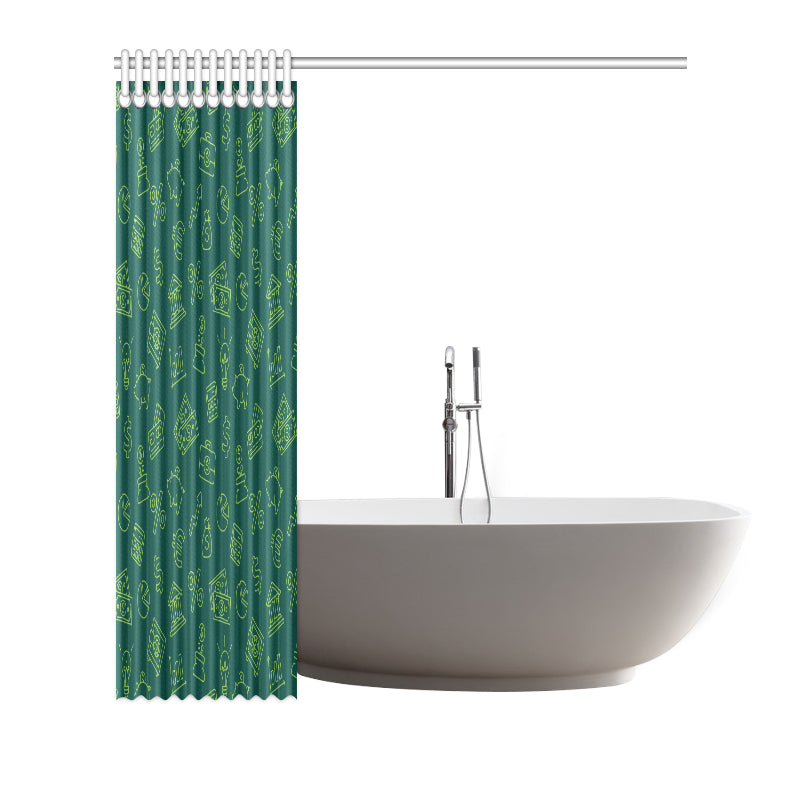 Accounting Financial Pattern Print Design 02 Shower Curtain
