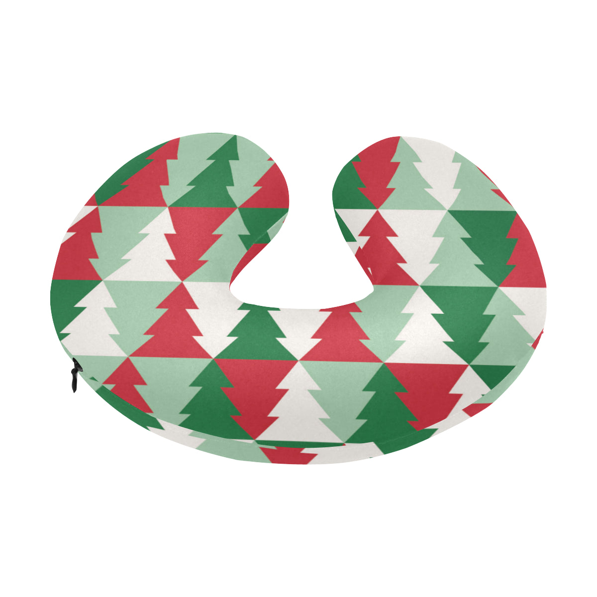 Christmas Tree Pattern Print Design 01 U-Shaped Travel Neck Pillow