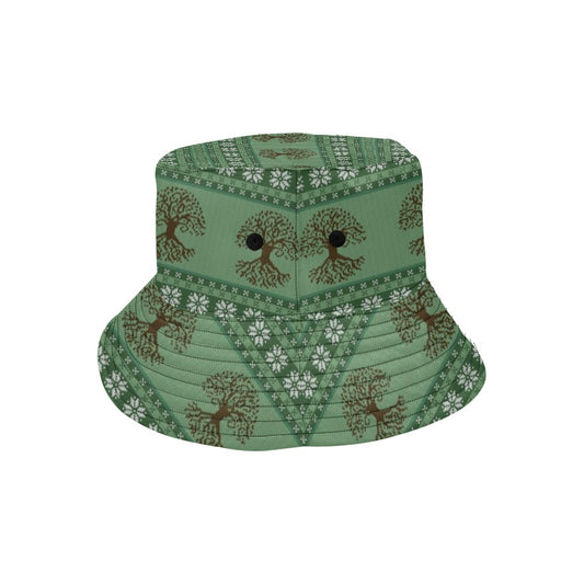 Tree Of Life Knit Style Print Design LKS301 Unisex Bucket Hat