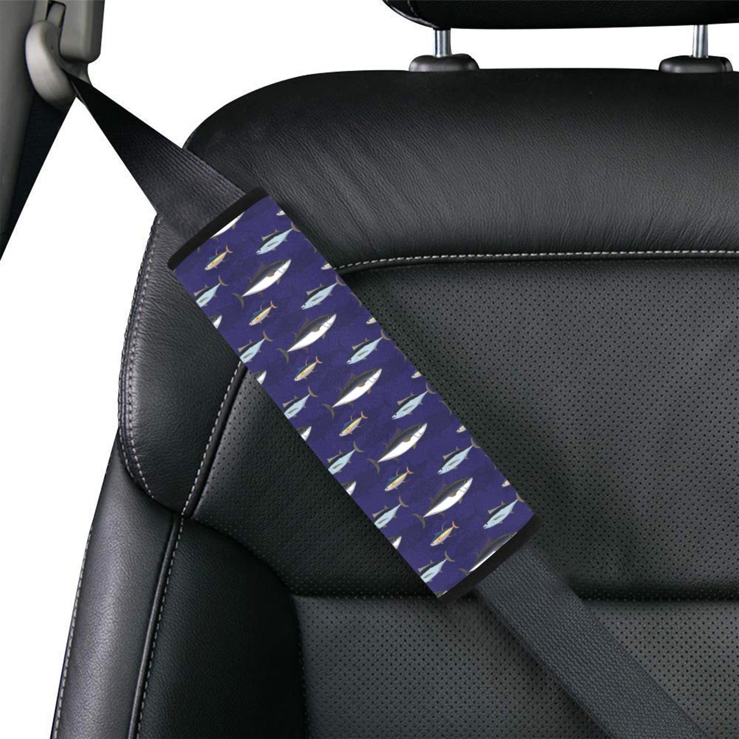 Tuna Fish Print Design LKS304 Car Seat Belt Cover