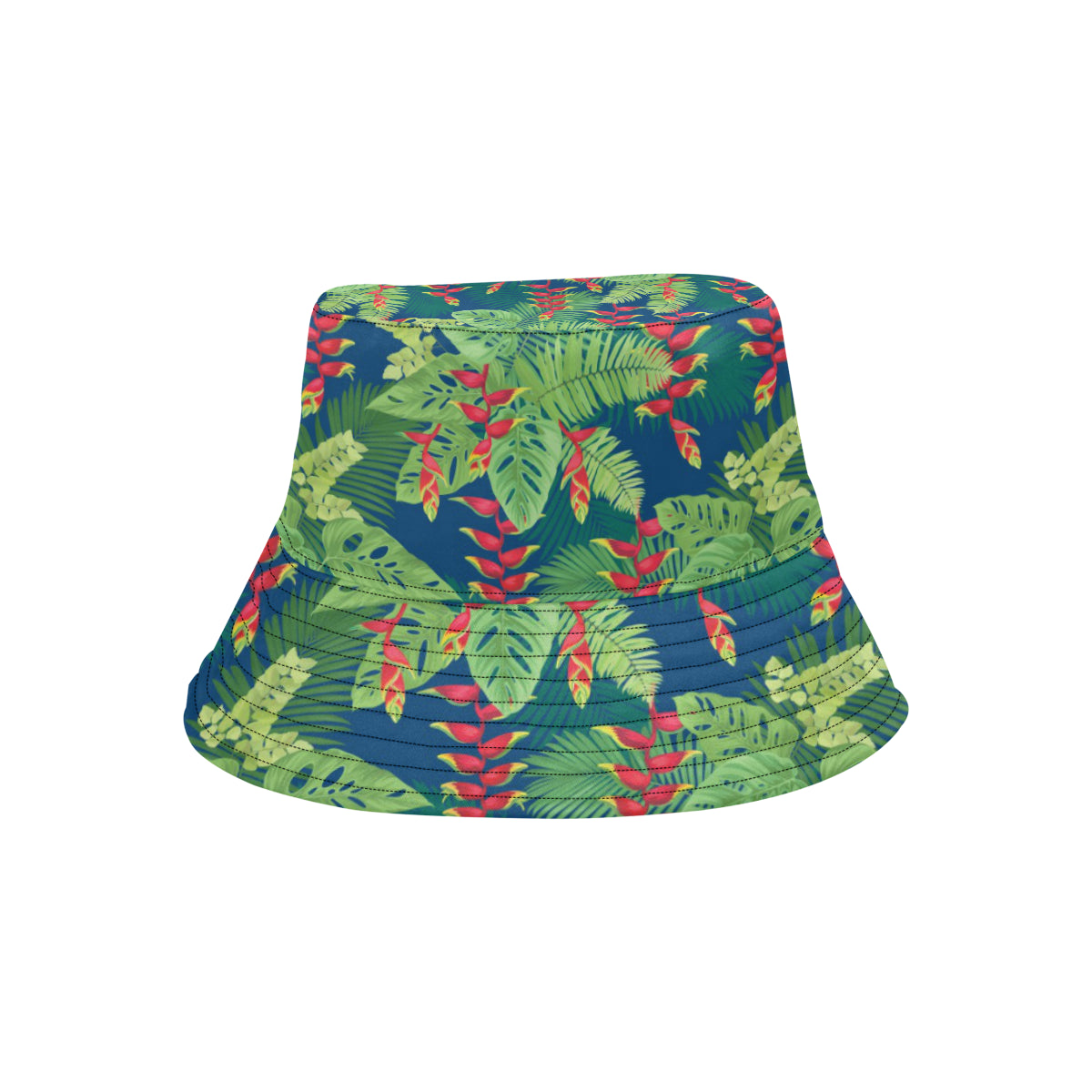 Heliconia Pattern Print Design HL08 Unisex Bucket Hat