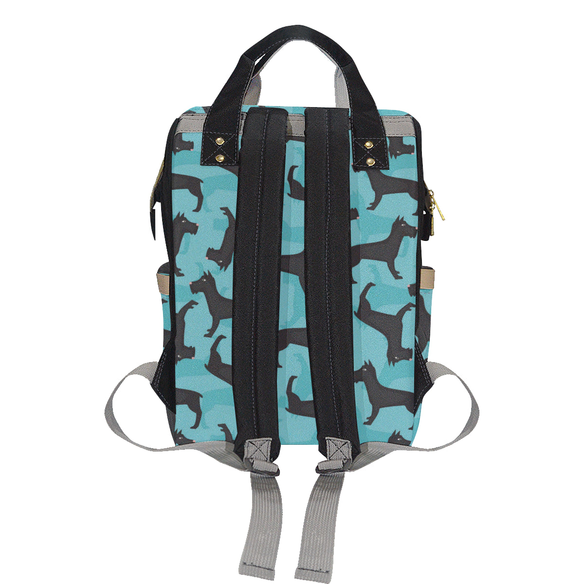 Schnauzers Pattern Print Design A01 Diaper Bag Backpack