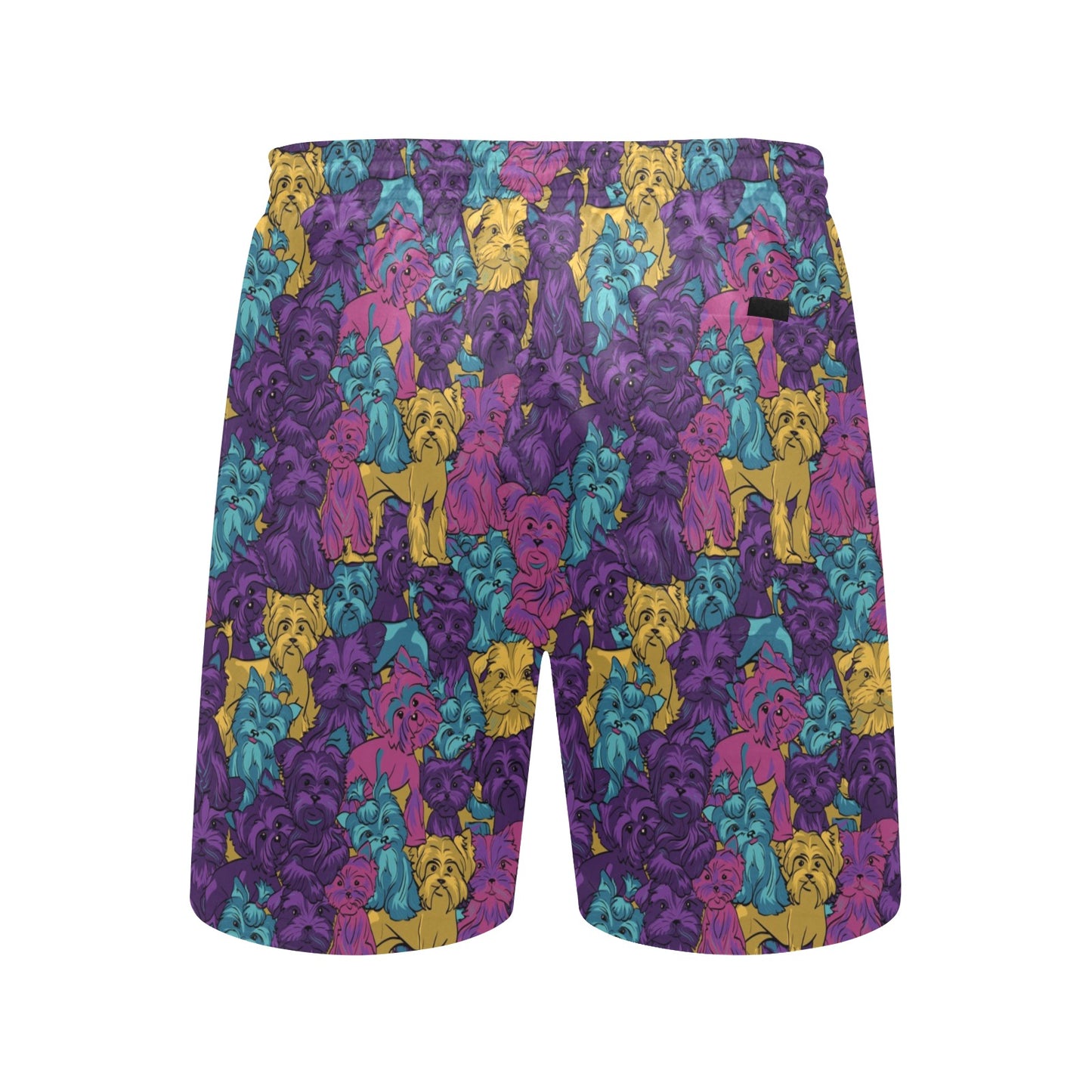 Yorkshire Terriers Print Design LKS3010 Men's Swim Trunks Beach Shorts