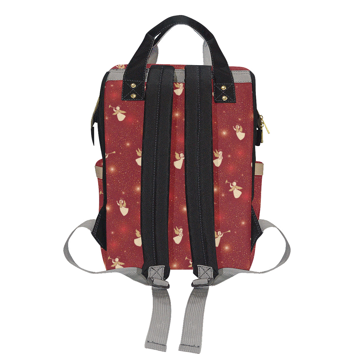Angel Pattern Print Design 07 Diaper Bag Backpack