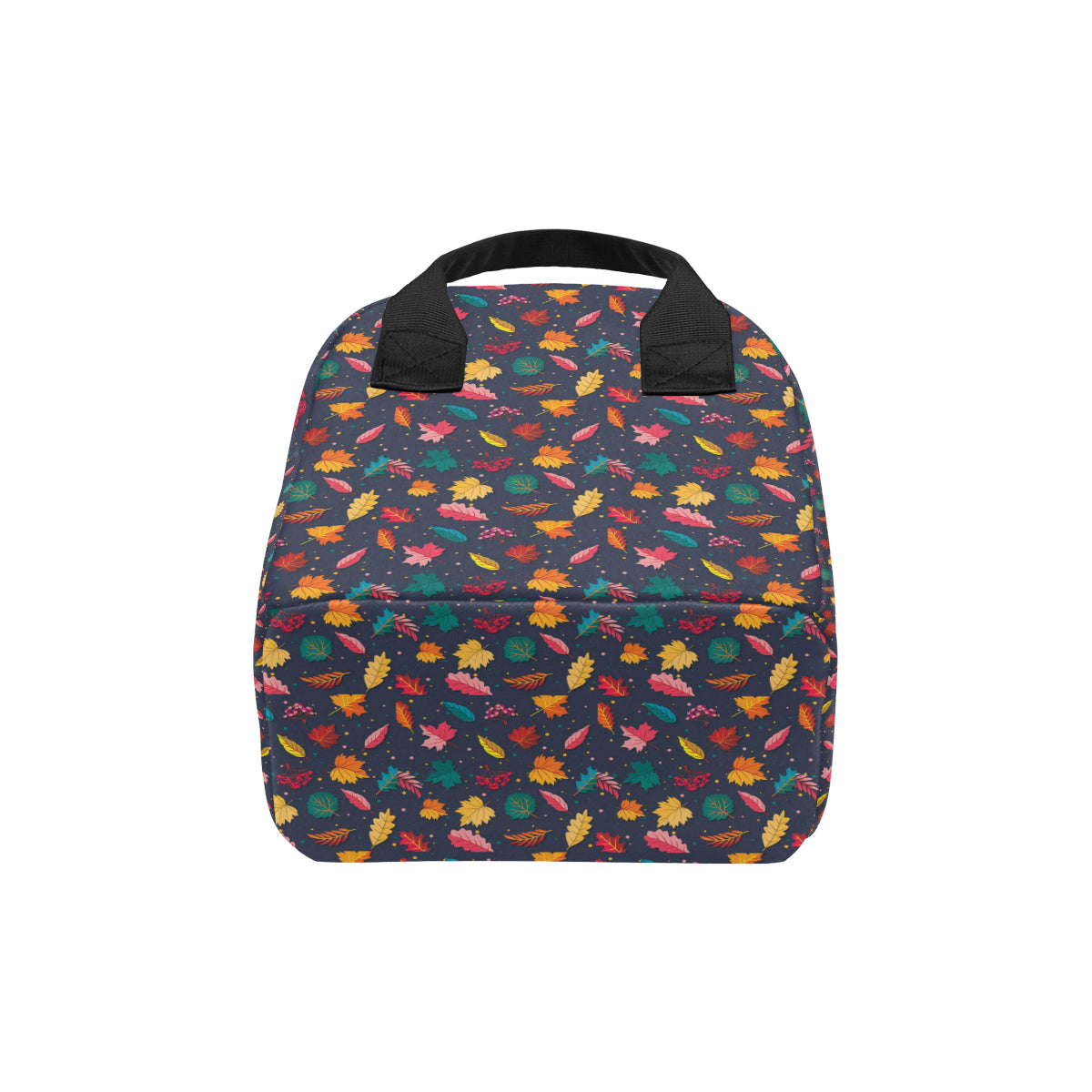 Elm Leave Colorful Print Pattern Insulated Lunch Bag