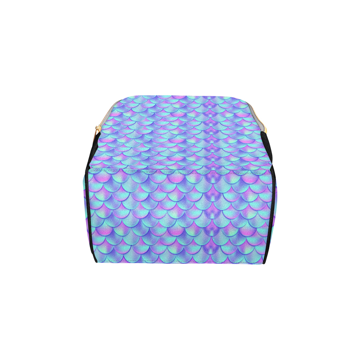 Mermaid Tail Design Print Pattern Diaper Bag Backpack