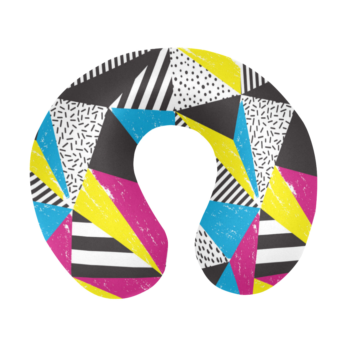 80s Pattern Print Design 2 U-Shaped Travel Neck Pillow