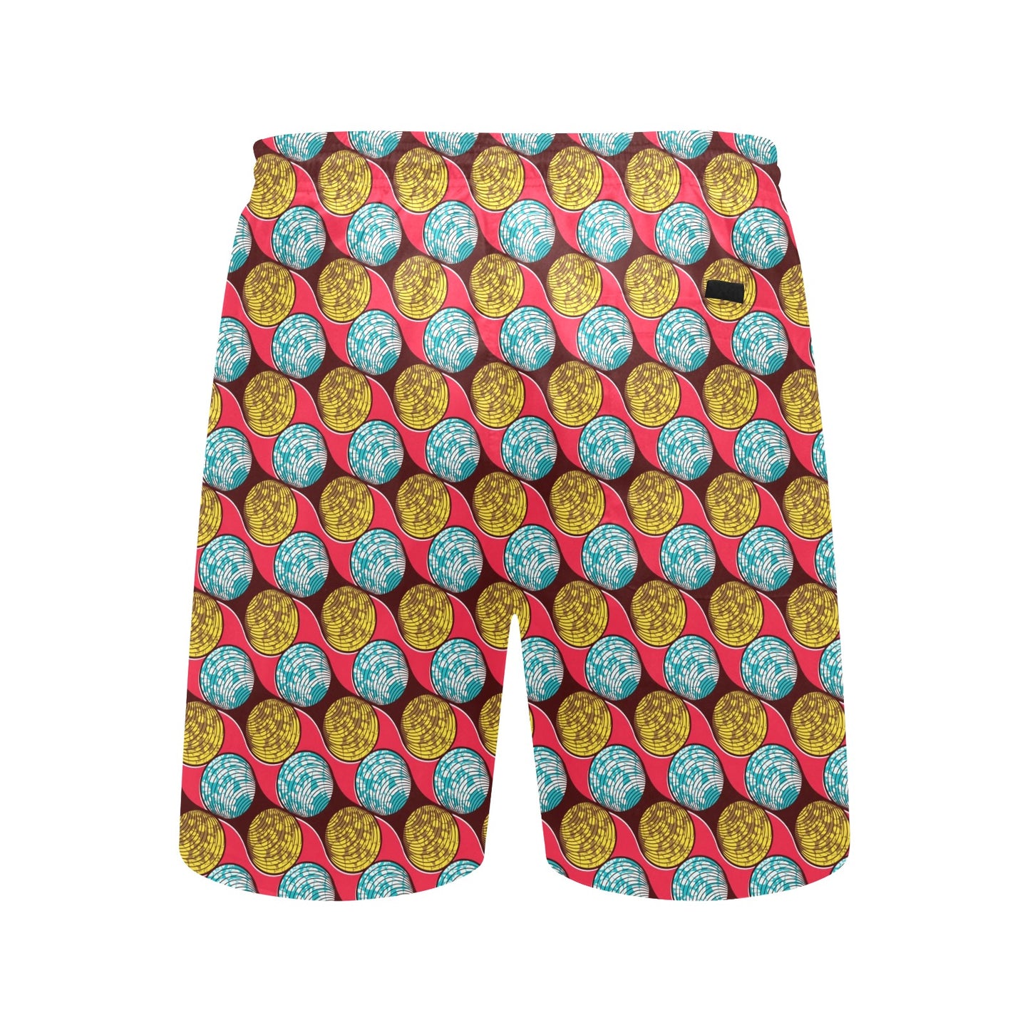 African Fashion Print Pattern Men's Swim Trunks Beach Shorts