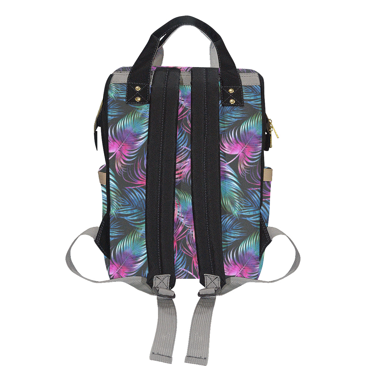 Palm Leaves Pattern Print Design PL010 Diaper Bag Backpack