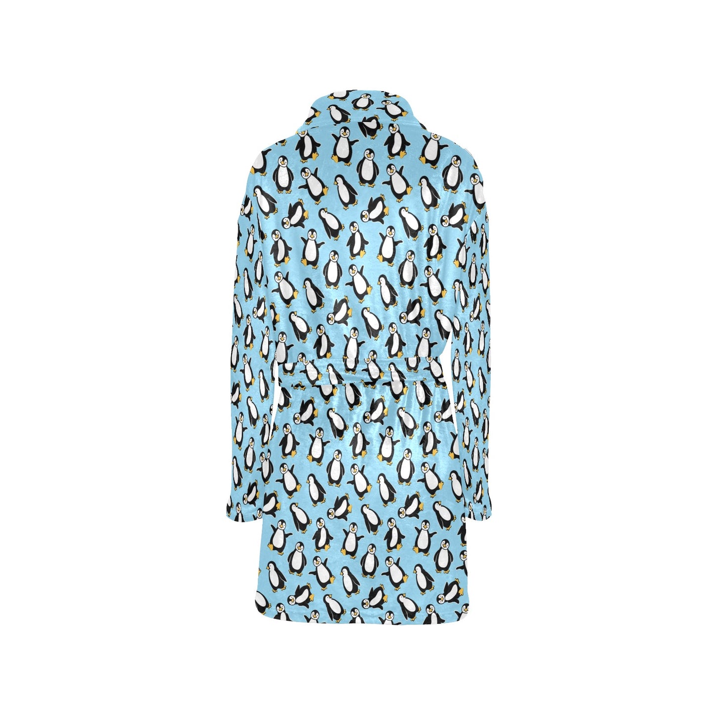 Penguin Happy Print Women's Fleece Robe