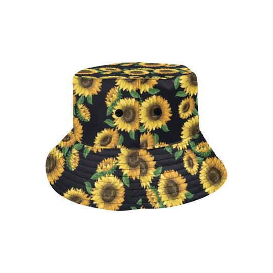 Sunflower Print Design LKS306 Unisex Bucket Hat