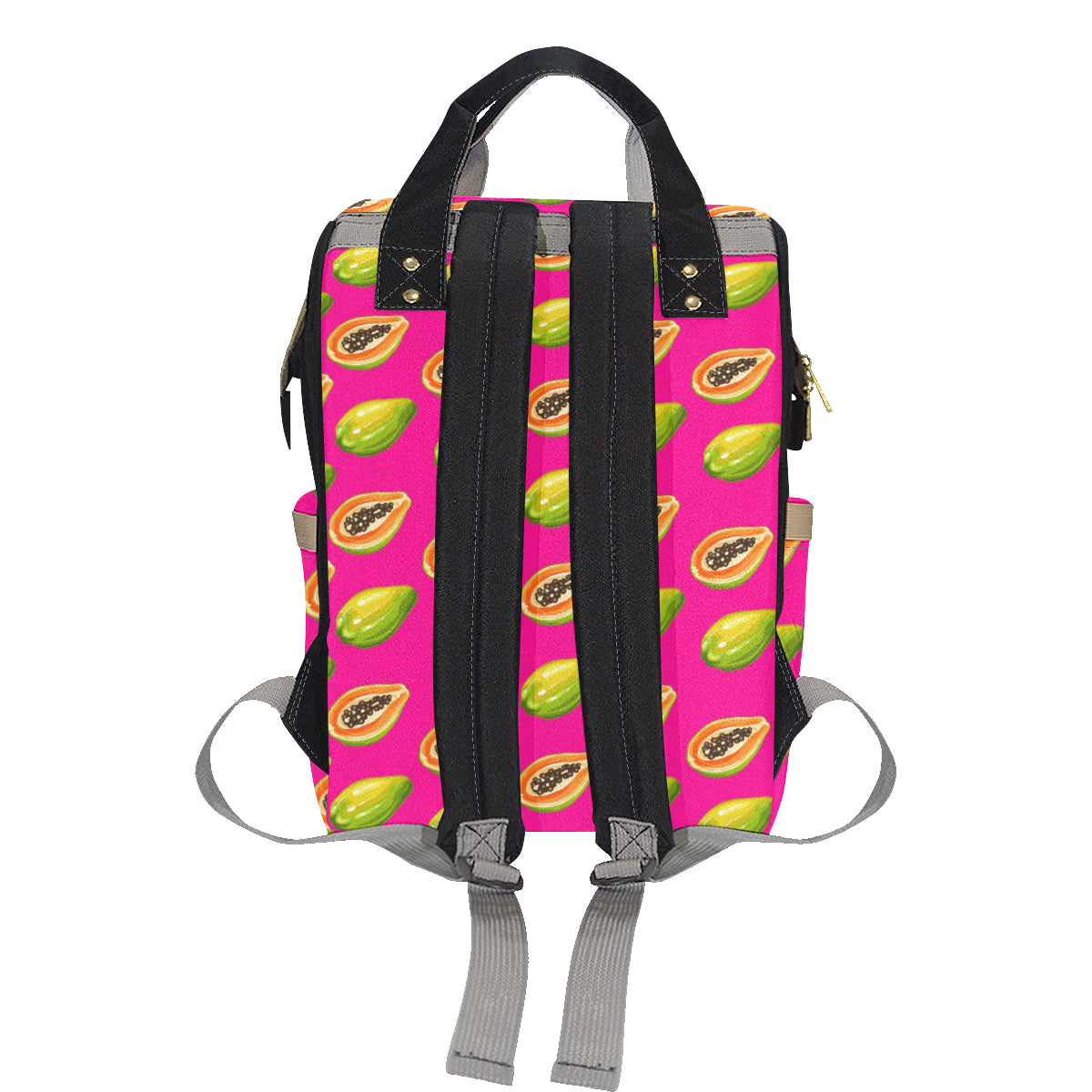 Papaya Pattern Print Design PP02 Diaper Bag Backpack