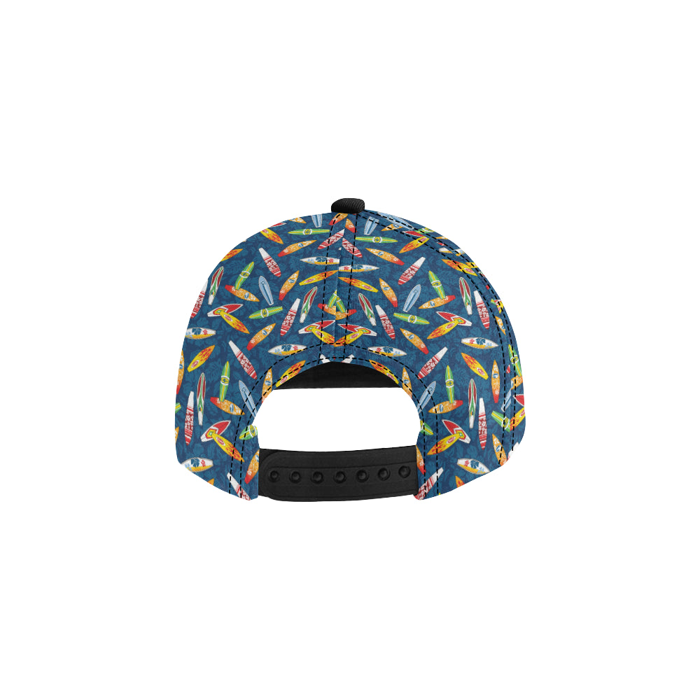 Surfboard Pattern Print Snapback Cap