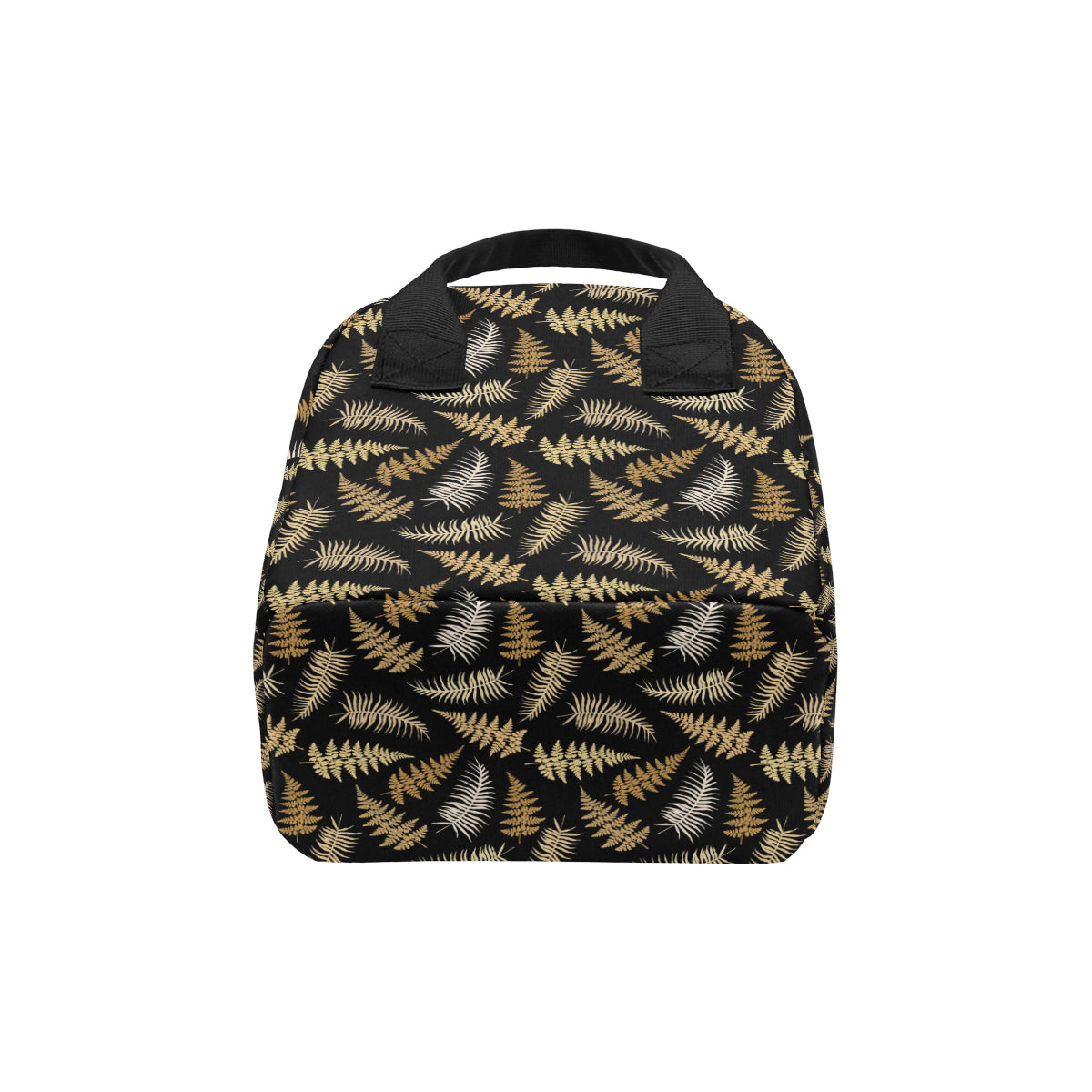 Fern Leave Bright Print Pattern Insulated Lunch Bag