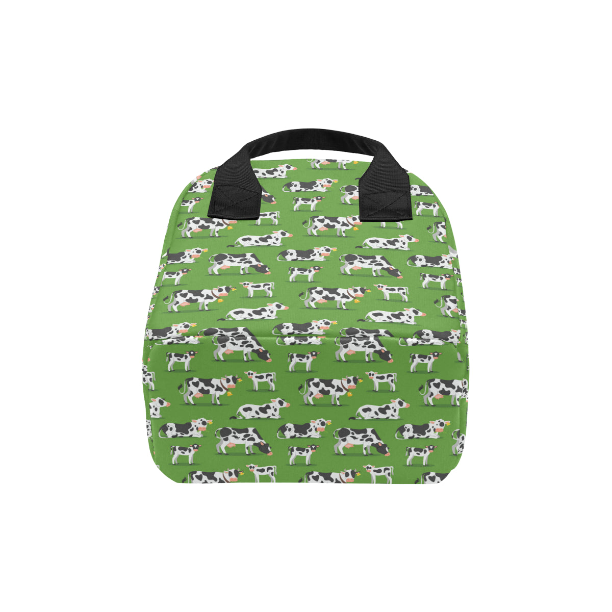 Cow Happy Print Pattern Insulated Lunch Bag