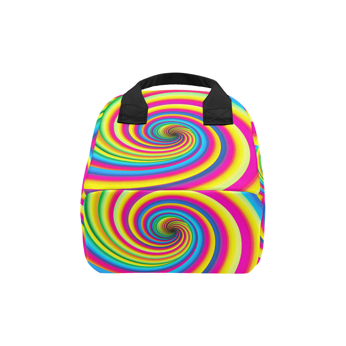 Vortex Twist Swirl Rainbow Design Insulated Lunch Bag