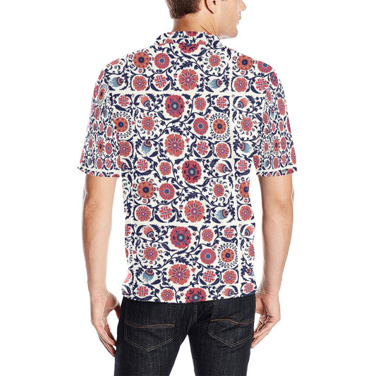 Suzani Print Design LKS304 Men Polo Shirt
